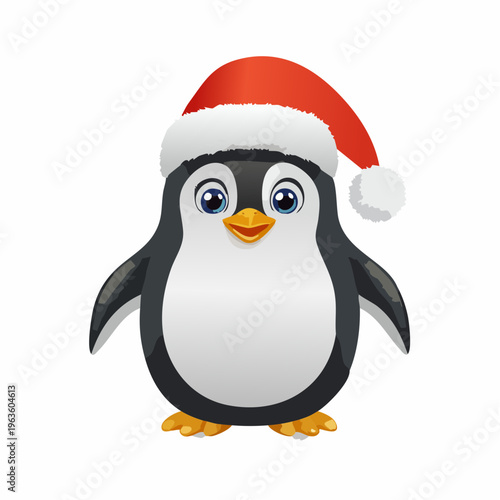 Pinguin mit Weihnachtsmütze