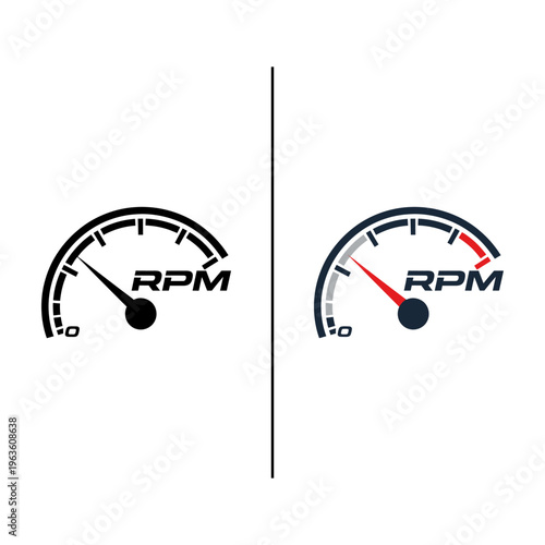 RPM gauge icons with needle pointers.