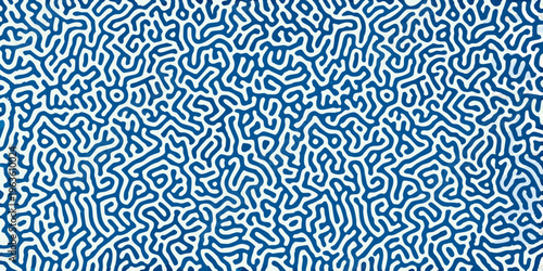 Intricate blue and white organic shapes resembling brain coral patterns