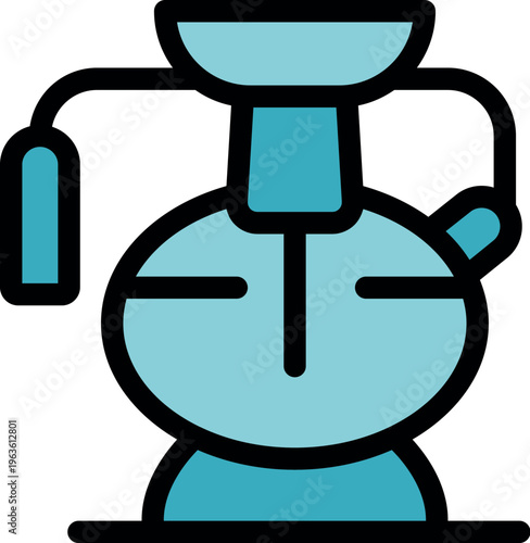 Hookah pipe with hose for enjoying flavored tobacco in a social setting