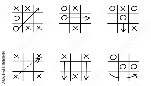 Sports tactical strategy diagram set with player positions and direction arrows, Game planning layout board vector illustration.