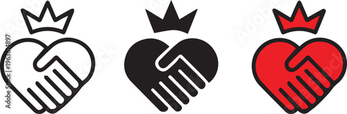 unique loyalty vector icon set