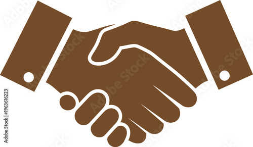 Handshake partnership icon symbolizing business agreement and collaboration