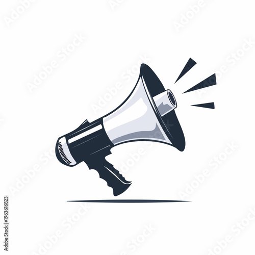 Megaphone Loudspeaker Illustration Graphic Design Element.