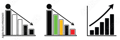 Infographic illustrating trends and statistics with bar graphs