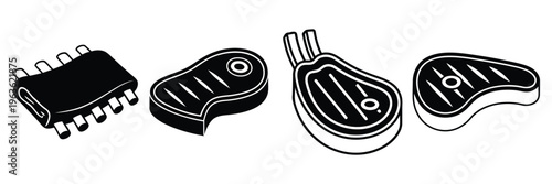 Electronic components with various shapes and pins