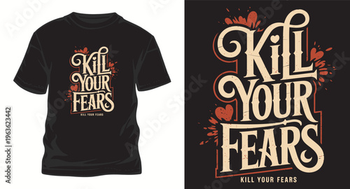 Motivational t-shirt design with a bold message