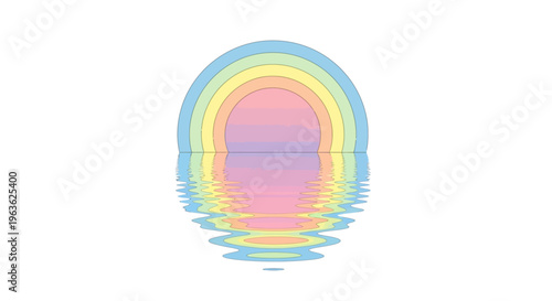 Vibrant multicolored circular gradient symbol.