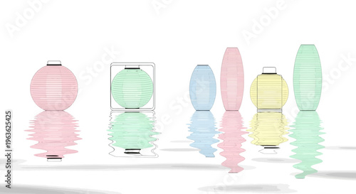 Colorful plastic bottle toothbrush holders.