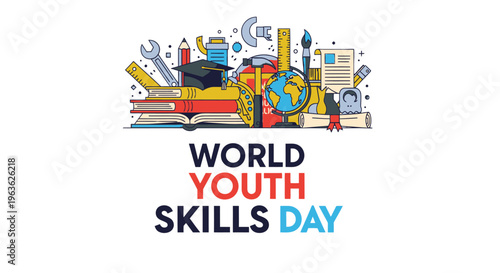 World Youth Skills Day celebration concept.
