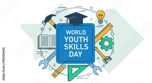 World Youth Skills Day celebration concept.