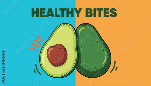 Fresh avocado halves with vibrant green skin and creamy interior