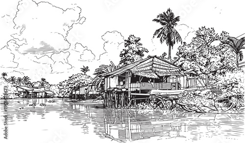 old house on the river