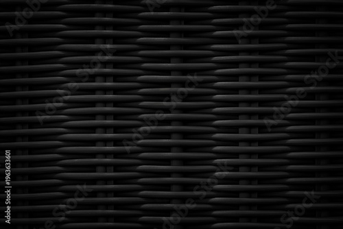 Close-up of dark woven texture, perfect for backgrounds or design elements. Smooth, uniform pattern with subtle shadows. Ideal for modern, minimalist. Versatile for web