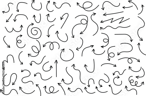 Blue Hand Drawn Doodle Frame Border on Black Background Minimal Vector Illustration with Abstract Sketch Elements, Creative Corner Design, Copy Space for Social Media, Banner, Poster and Web Layout