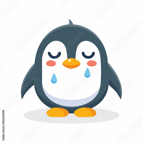 Trauriger Pinguin