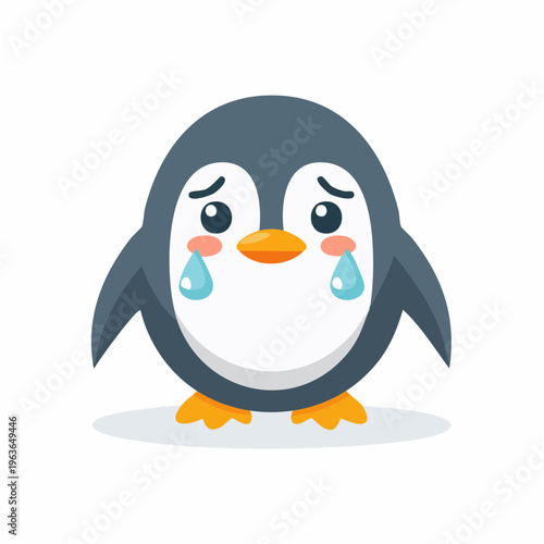 Trauriger Pinguin