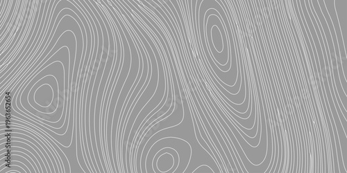 gray topographic contour line map pattern background, seamless abstract wavy texture, minimal terrain elevation design