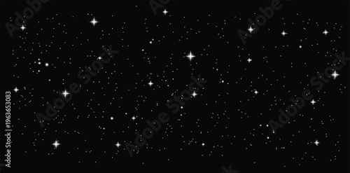 Particles of white magic dust. Shining light particles.Christmas glitter particles