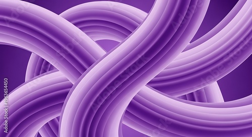 Vibrant Abstract Swirls of Purple and Violet Hues Intertwine in a Mesmerizing and Dynamic Background