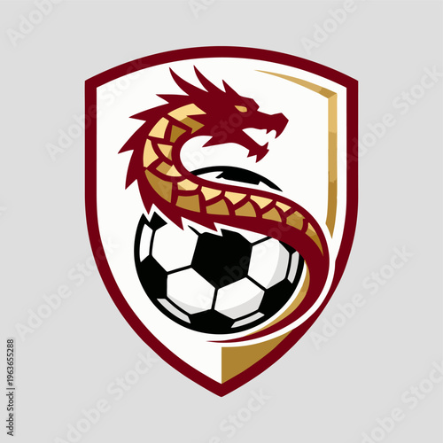 Dragon Football, soccer  Logo Design