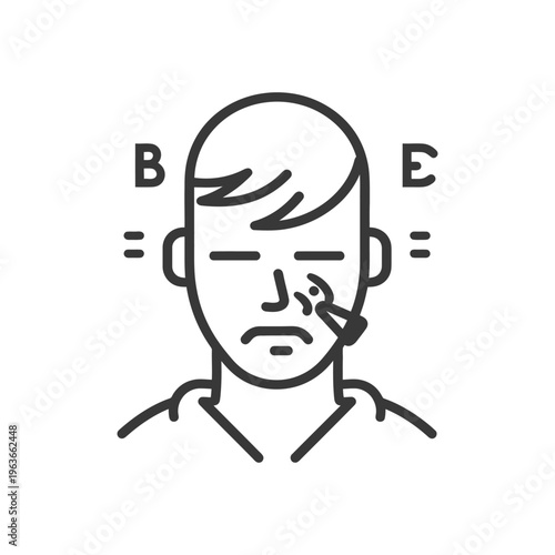 A person receiving a nasal irrigation procedure for health