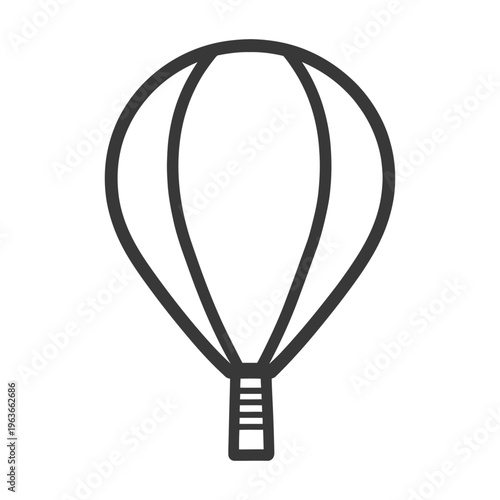A simple vector illustration of a hot air balloon