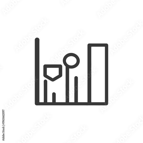 A black and white minimalistic graphical representation of a figure