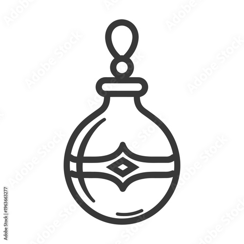 A decorative ornament featuring a simple pendant style design