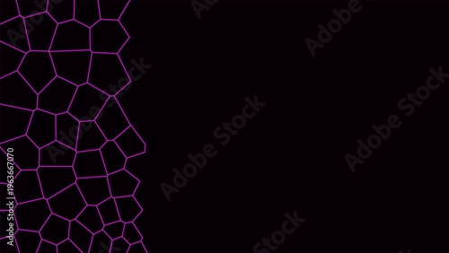 Modern Magenta Geometric Pattern with Copy Space