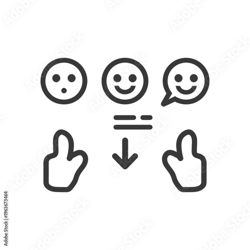 A graphic depicting expression feedback and positive agreement actions