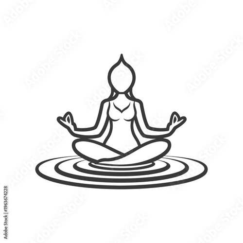 A woman in meditation posture sitting in a calming circle