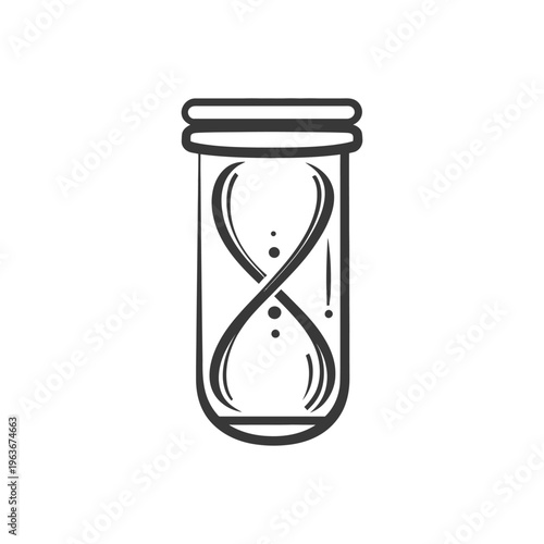 An illustration of a classic hourglass measuring passing moments in time