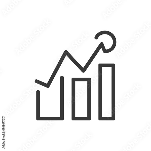 An upward trending line graph displaying business financial growth over time