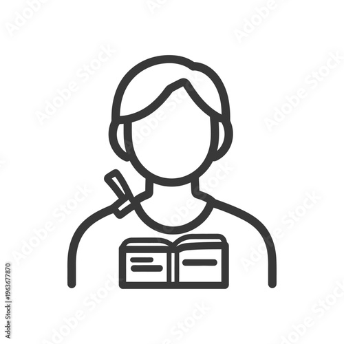 A person holding a pen is reading from an open book