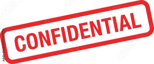 Red rectangular stamp clearly indicates document information is classified as confidential.