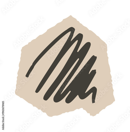 Bold hand-drawn scribble stroke Design Style