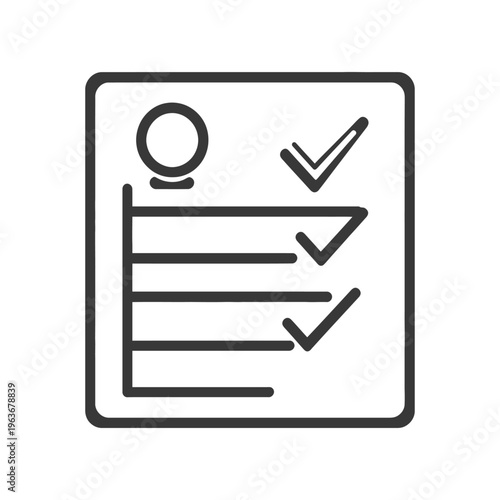 A graphical depiction of completed tasks and an unknown status