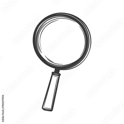 A hand drawn illustration shows a magnifying glass tool clearly