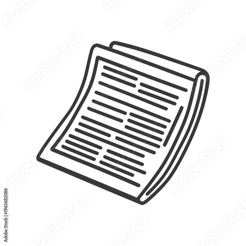 A sketch shows two sheets of paper with text lines