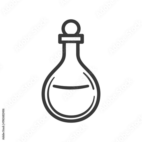 A Simple Icon Depicting a Bottle with a Round Stopper