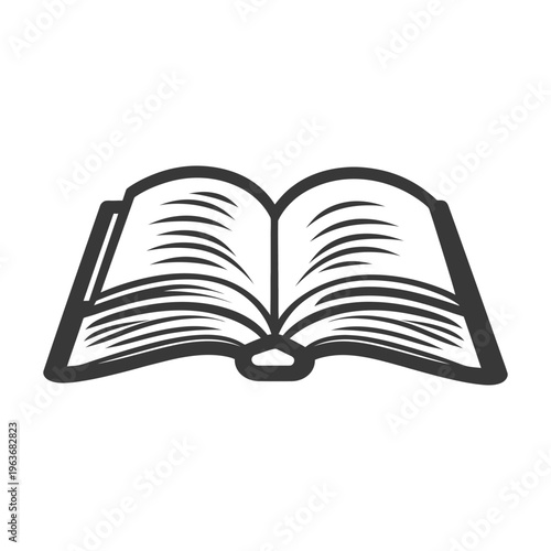 An Open Book With Its Pages Visible Against White Background