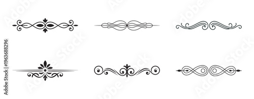 Antique Victorian style border set for boutique shop and beauty salon.
