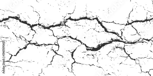 Weathered vintage backdrop featuring a rough textured pattern of old cracked paint on an aged grunge concrete wall surface with a dirty broken plaster material design