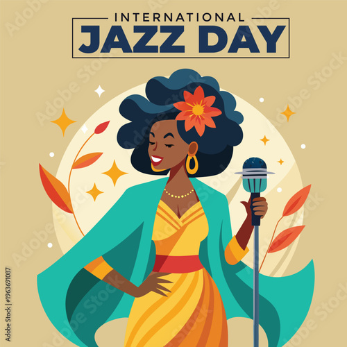 world jazz day illustration