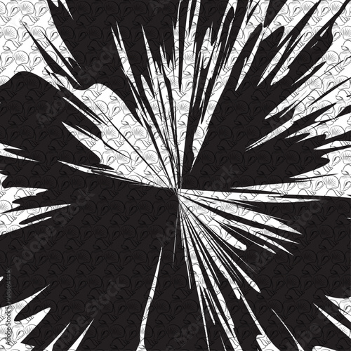 shell pattern, blot, black spot