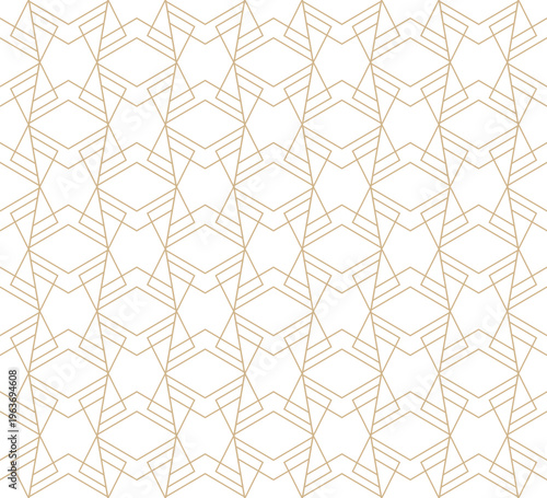 Luxury geometric ornamental pattern. Elegant outline creative rich background. Monochrome linear texture. Endless unusual beige print