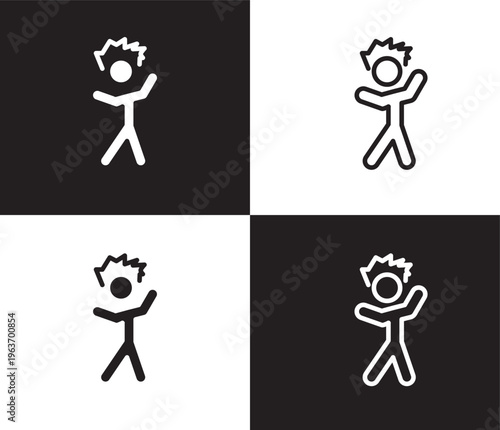 irritated human icon. Outline and filled irritated human icon from feeling and reaction collection. Thin line and Solid vectors isolated on black, white background. Editable irritated human symbol