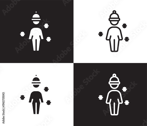 chill human icon. Outline and filled chill human icon from feeling and reaction collection. Thin line and Solid vectors isolated on black, white background. Editable chill human symbol