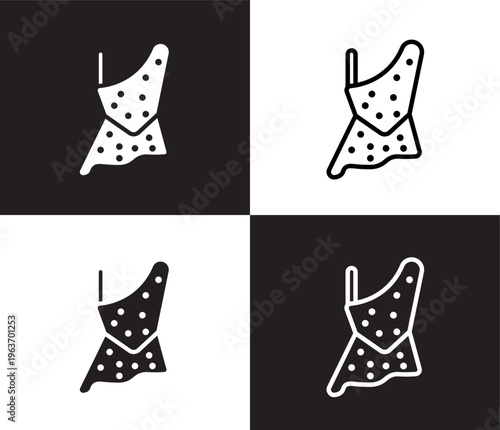 caveman icon. Outline and filled caveman icon from fashion and things collection. Thin line and Solid vectors isolated on black, white background. Editable caveman symbol